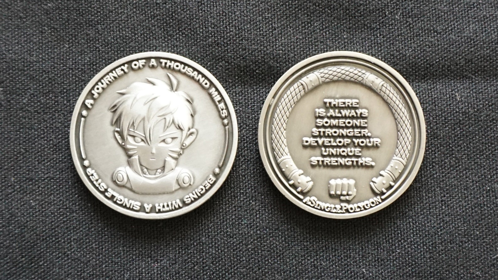 Motivational Anime Coins OP Single Coins Etsy