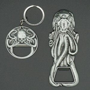 Set apribottiglie Cthulhu + pacchetto di adesivi gratuito