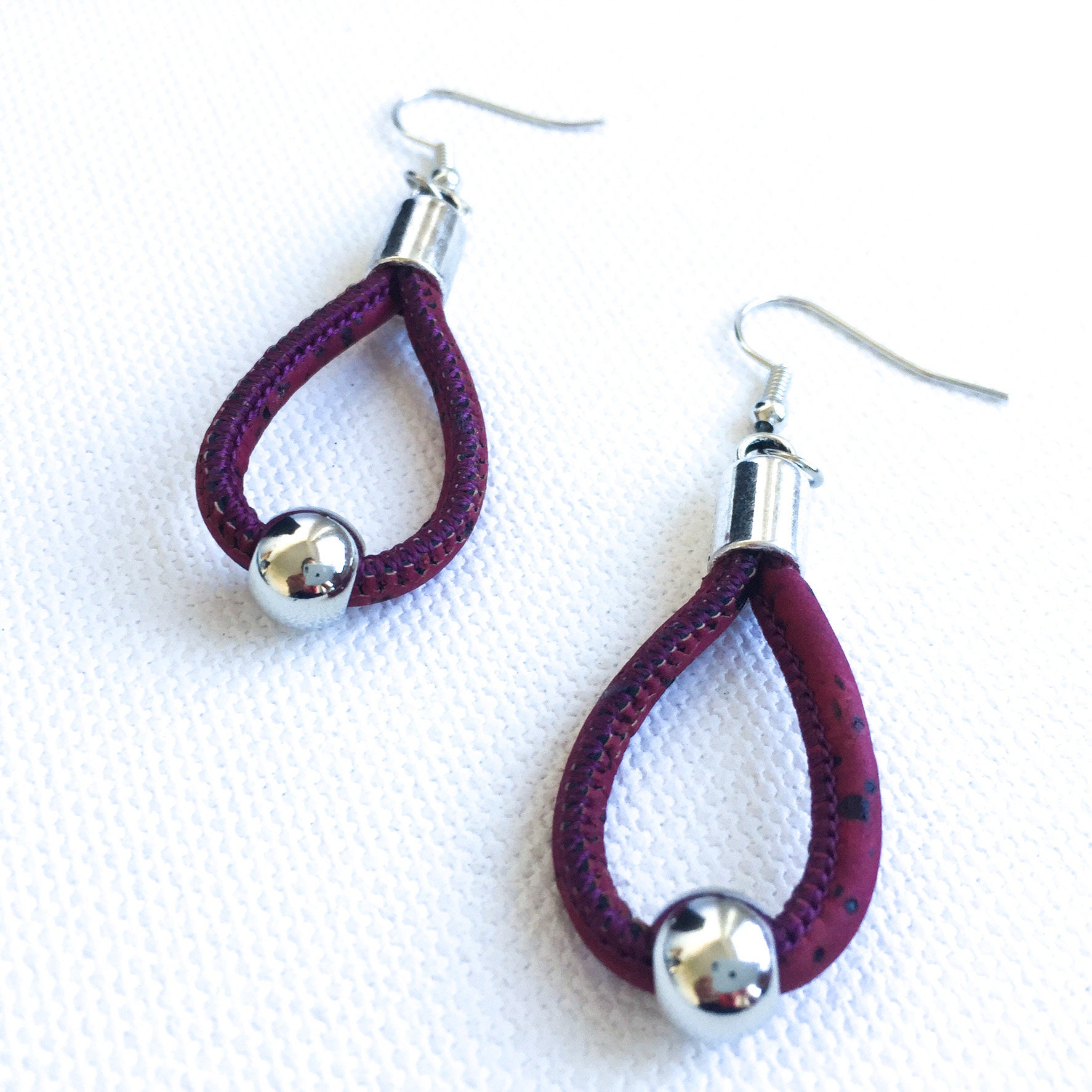 Portugal Cork Jewelry EARRINGS Women Unique Beaded Etsy
