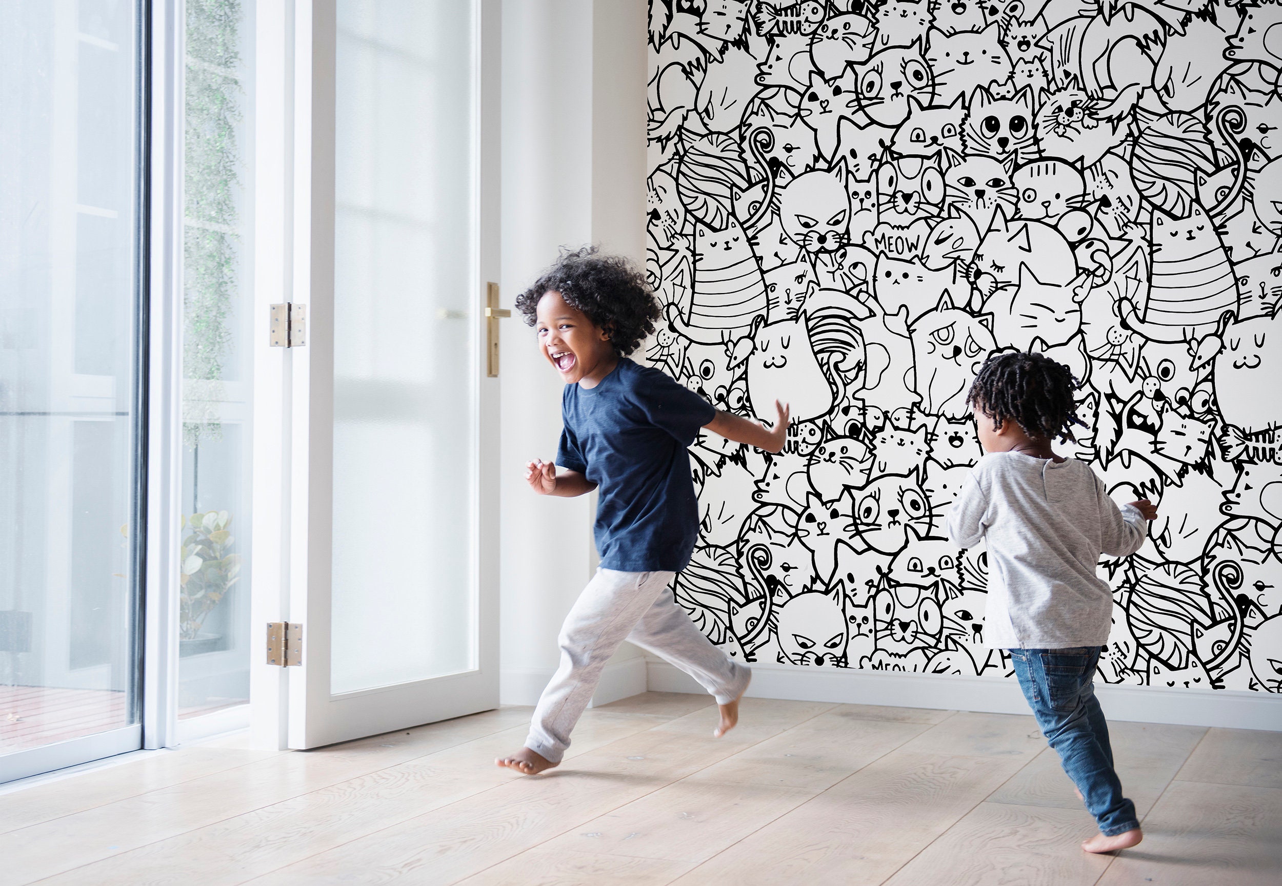 7 Coloring Book Wallpapers Color it in on the Wall  Apartment Therapy