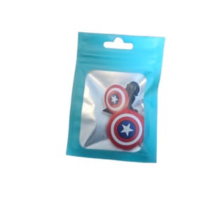 Cartoon and Movie shoe charms Captain America- Set of 2