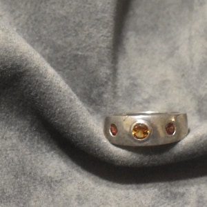 Golden Radiance | Handcrafted Citrine Stone Ring in Sterling Silver by Afghan Artisans | Statement Ring | Natural Gemstone Jewelry Gift