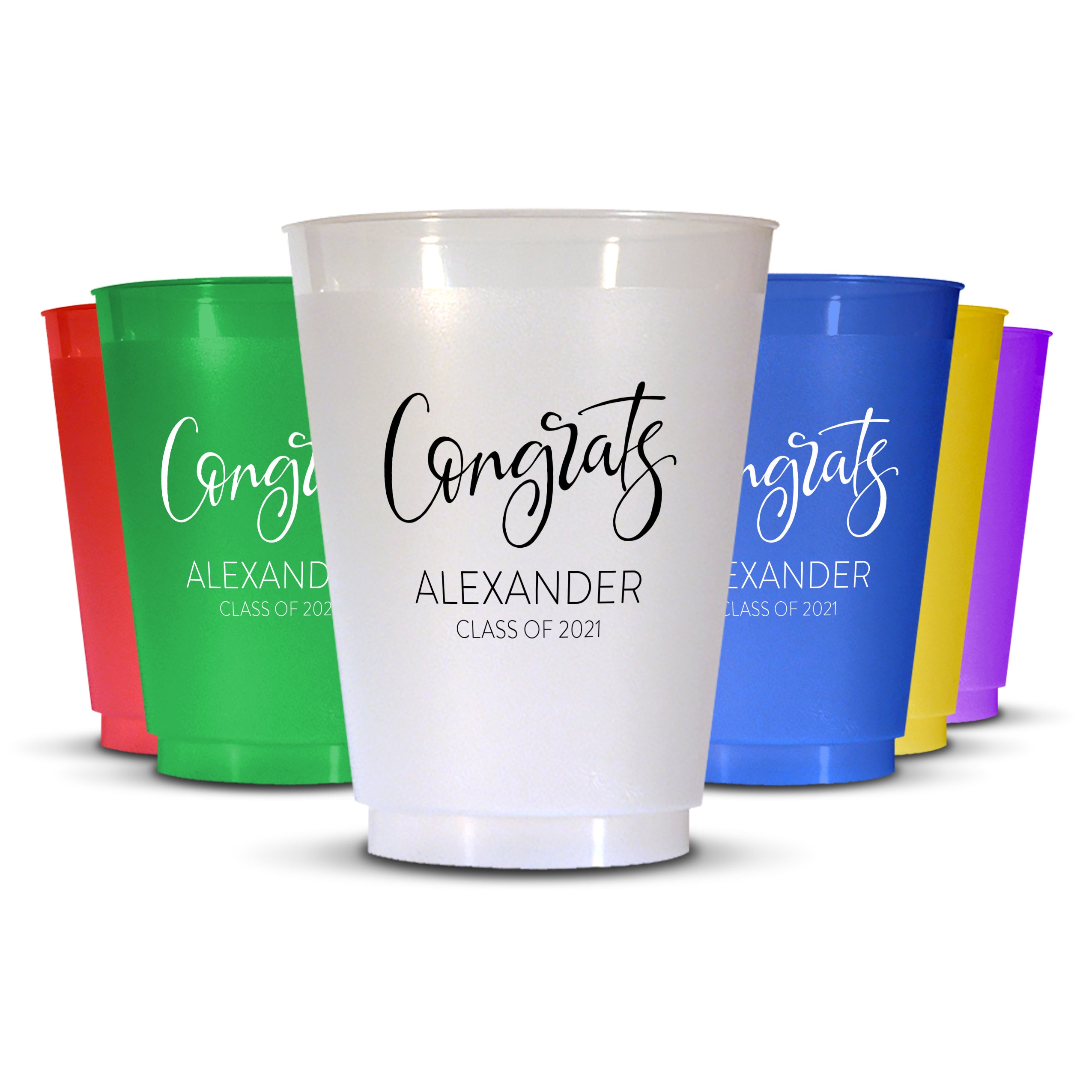 Congrats Graduate Custom Plastic Party Cups / Graduation Cups Etsy