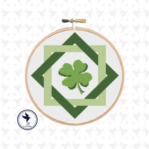 Celtic Clover - PDF Cross Stitch Pattern