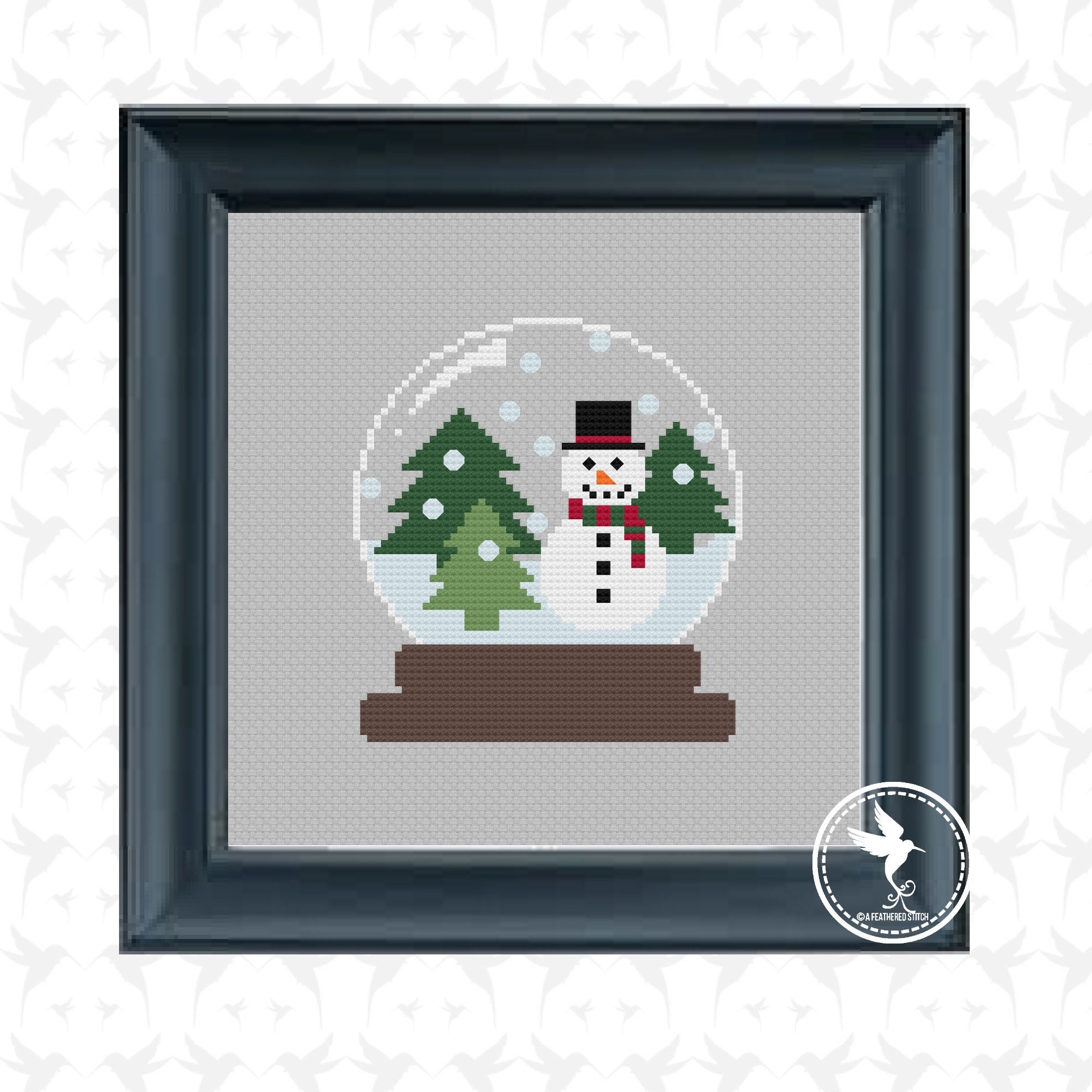 Frosty Snow Globe | PDF Cross Stitch Pattern - Etsy