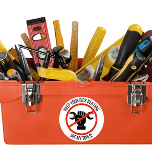 Mechanic Gift Funny Mens Gift Stickers Tool Box Sticker Hands off Set ...