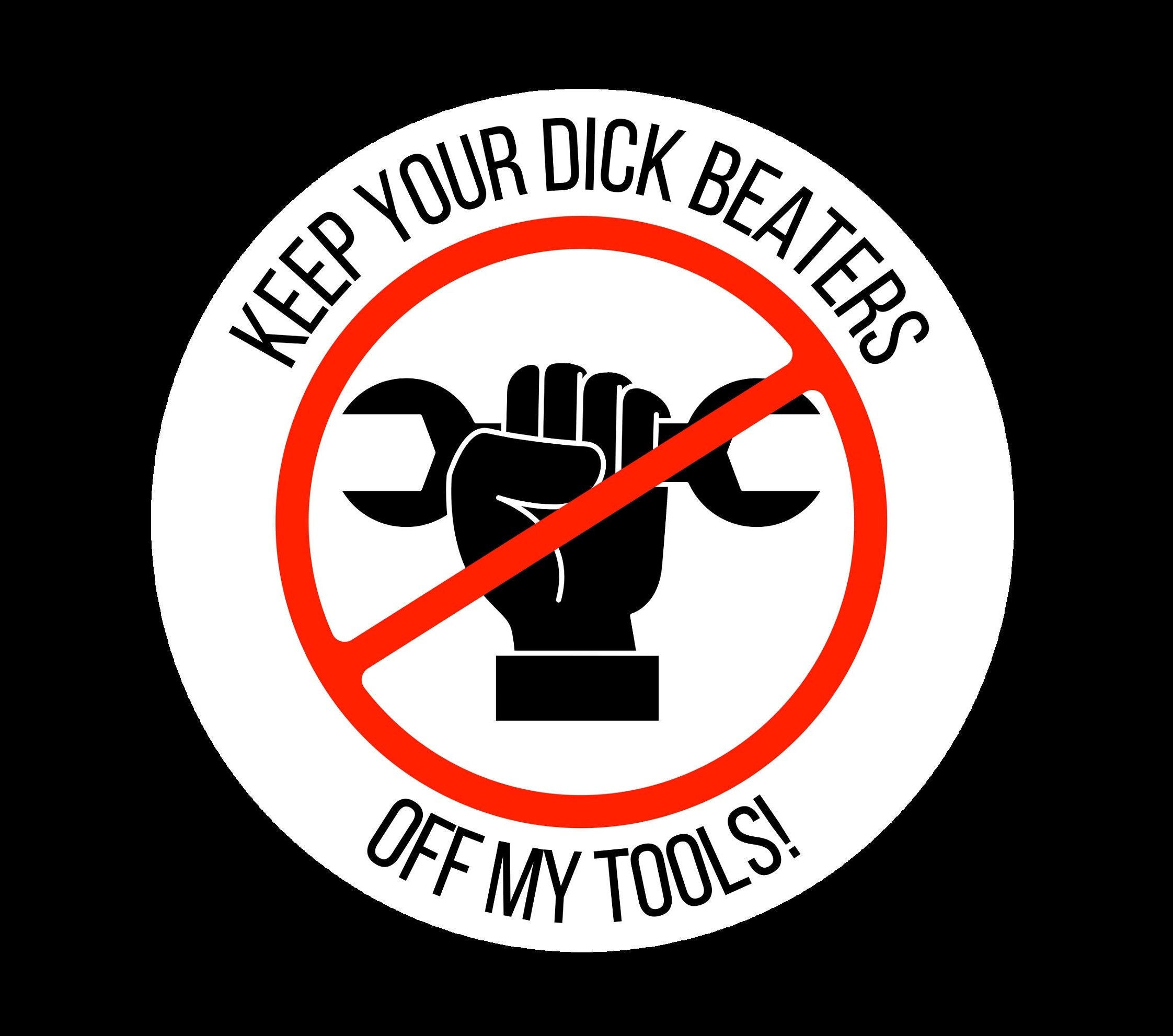 Mechanic Gift Funny Mens Gift Stickers Tool Box Sticker Hands off Set