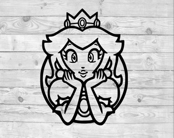 Download Princess peach svg | Etsy