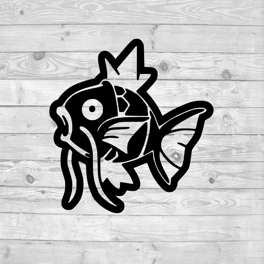 Magikarp  SVG, instant download, svg png dxf, cricut, cameo, silhouette, vinyl design, heat press file, pokemon