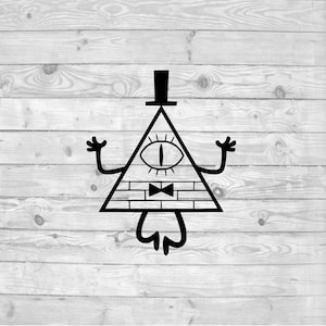 Bill Cipher SVG, instant download, svg png dxf, cricut, cameo, silhouet, vinyl ontwerp, heat press file, Gravity Falls