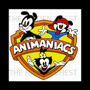 Animaniacs Layered SVG, Instant Download, svg png, Cricut, Kamee, Silhouette, Vinyl Design, Heat Press Datei, 90er Jahre, Yakko, Wakko, Punkt