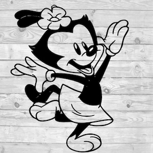 Animaniacs Dot Warner SVG, instant download, svg png dxf, cricut, cameo, silhouette, vinyl design, heat press file, cartoon, 90's,