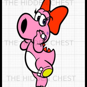 Birdo geschichtet SVG, sofortiger Download, Svg Png Dxf, Cricut, Cameo, Silhouette, Vinyl-Design, Hitze-Presse-Datei, Super Mario,