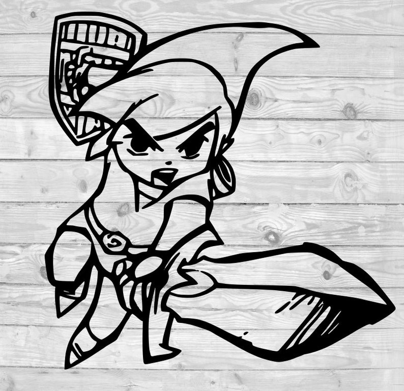 Download The Legend of Zelda Link SVG instant download svg png dxf | Etsy