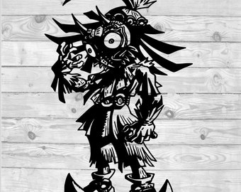 The Legend of Zelda Skull Kid SVG, instant download, svg png dxf, cricut, cameo, silhouette, vinyl design, heat press file, Majora's Mask