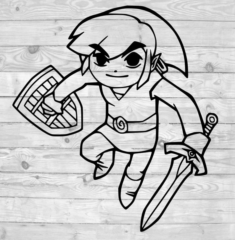 Download The Legend of Zelda Link SVG instant download svg png dxf ...