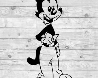 Animaniacs Yakko Warner SVG, instant download, svg png dxf, cricut, cameo, silhouette, vinyl design, heat press file, cartoon, 90's,