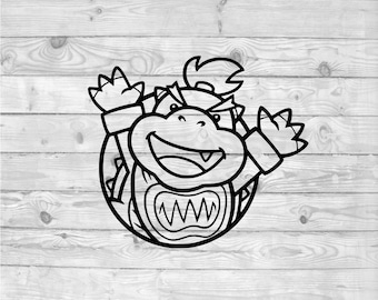 Bowser Jr. SVG, instant download, svg png dxf, cricut, cameo, silhouette, vinyl design, heat press file,