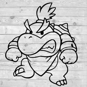 Bowser Jr. SVG, instant download, svg png dxf, cricut, cameo, silhouette, vinyl design, heat press file,  Super mario,