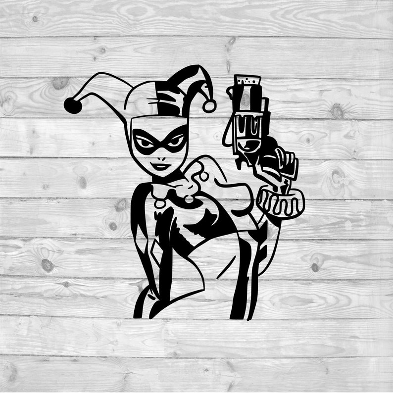 Download Harley Quinn SVG instant download svg png dxf cricut | Etsy