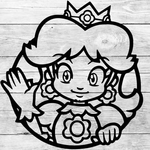 Gänseblümchen SVG, sofortiger download, SVG, Png, Dxf, Cricut, Cameo, Silhouette, Vinyl-Design, Transferpresse, Mario, Prinzessin Peach, rosalina