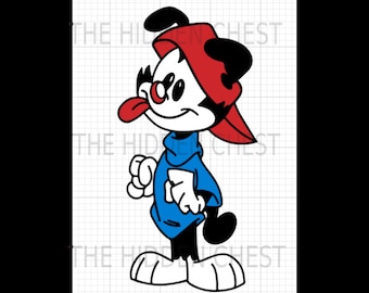 Animaniacs Wakko Warner Layered SVG, instant download, svg png dxf, cricut, cameo, silhouette, vinyl design, heat press file, cartoon, 90's,