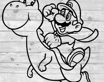 Mario SVG, instant download, svg png dxf, cricut, cameo, silhouette, vinyl design, heat press file,