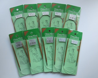 40"/100cm Chiaogoo circular needles-Chiaogoo Bamboo Patina fixed circular needles-Chiaogoo knitting needles-Chiaogoo circular needles
