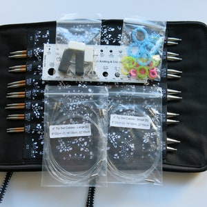 Chiaogoo SPIN Complete 4 inches Interchangeable set- Size US2-US15/2.75mm-10.00mm - Chiaogoo SPIN Bamboo complete Interchangeable needle set