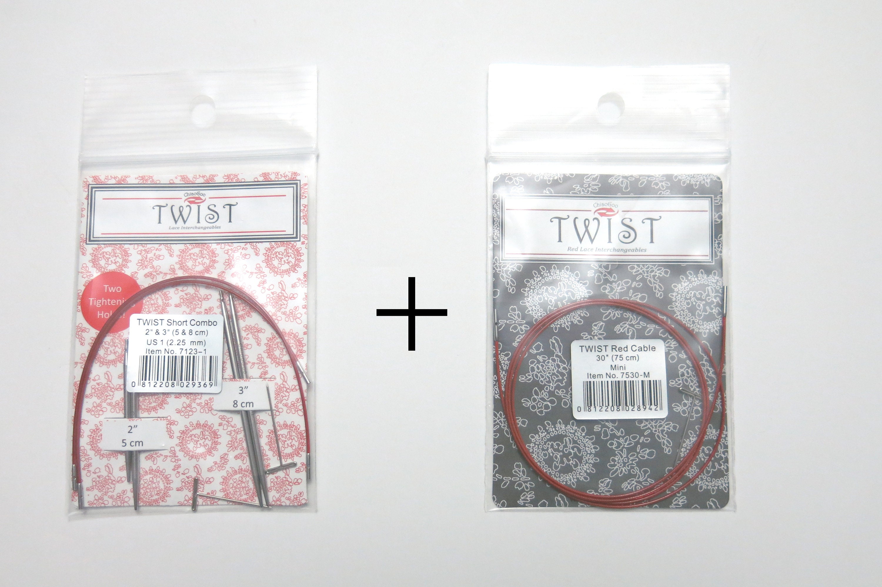  ChiaoGoo Twist Small Lace Interchangeable Cables, 37-Inch, Red