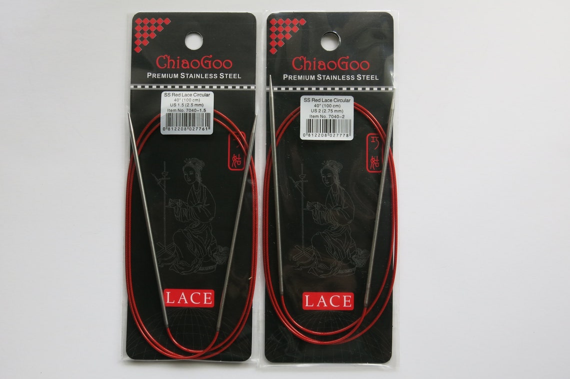SET OF 2chiaogoo Circular Knitting Needles Etsy