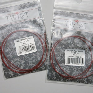 Set of 2 - Chiaogoo Twist Shorties Interchangeable cables - Chiaogoo Twist Shorties cables bundle - Chiaogoo cables - Chiaogoo accessories