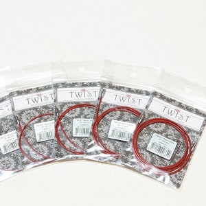 SET OF 5-Chiaogoo Twist red LARGE cables- Chiaogoo Interchangeable cables- Chiaogoo Twist red cable-Chiaogoo Spin cables-Chiaogoo accesories
