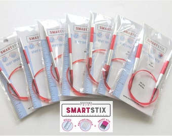 Size US8/5mm Knitter's Pride SMARTSTIX 16" circular knitting needle- Knitter's Pride Smartstix 16 inches fixed circular knitting needle