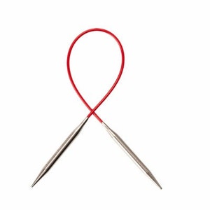 9"/23cm Chiaogoo circular needles-Chiaogoo Regular Red fixed circular needles-Chiaogoo knitting needles-Chiaogoo circular needles