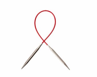 9"/23cm Chiaogoo circular needles-Chiaogoo Regular Red fixed circular needles-Chiaogoo knitting needles-Chiaogoo circular needles