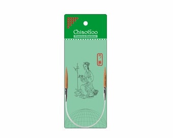 9"/23cm Chiaogoo circular needles-Chiaogoo Bamboo Patina fixed circular needles-Chiaogoo knitting needles-Chiaogoo circular needles