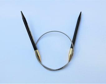 Lantern Moon 16" Destiny Ebony fixed circular needle-Lantern Moon Ebony circular knitting needle-Lantern Moon needle by Knitter's Pride