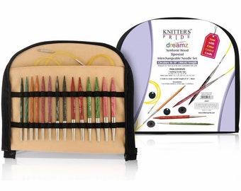 Knitter's Pride Dreamz 16" interchangeable knitting needle set- Knitter's Pride interchangeable knitting needle set - Knitter's Pride dreamz