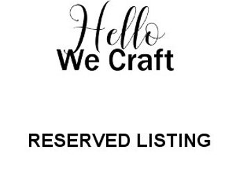 Liste de réservation pour sourmilkcrafts