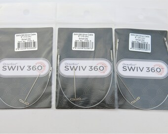 SET OF 3 SMALL Chiaogoo SWIV360 5"+6"+8" interchangeable cables- Chiaogoo Swivel 360 cables-Chiaogoo Swivel 360 small cables-Chiaogoo swivel