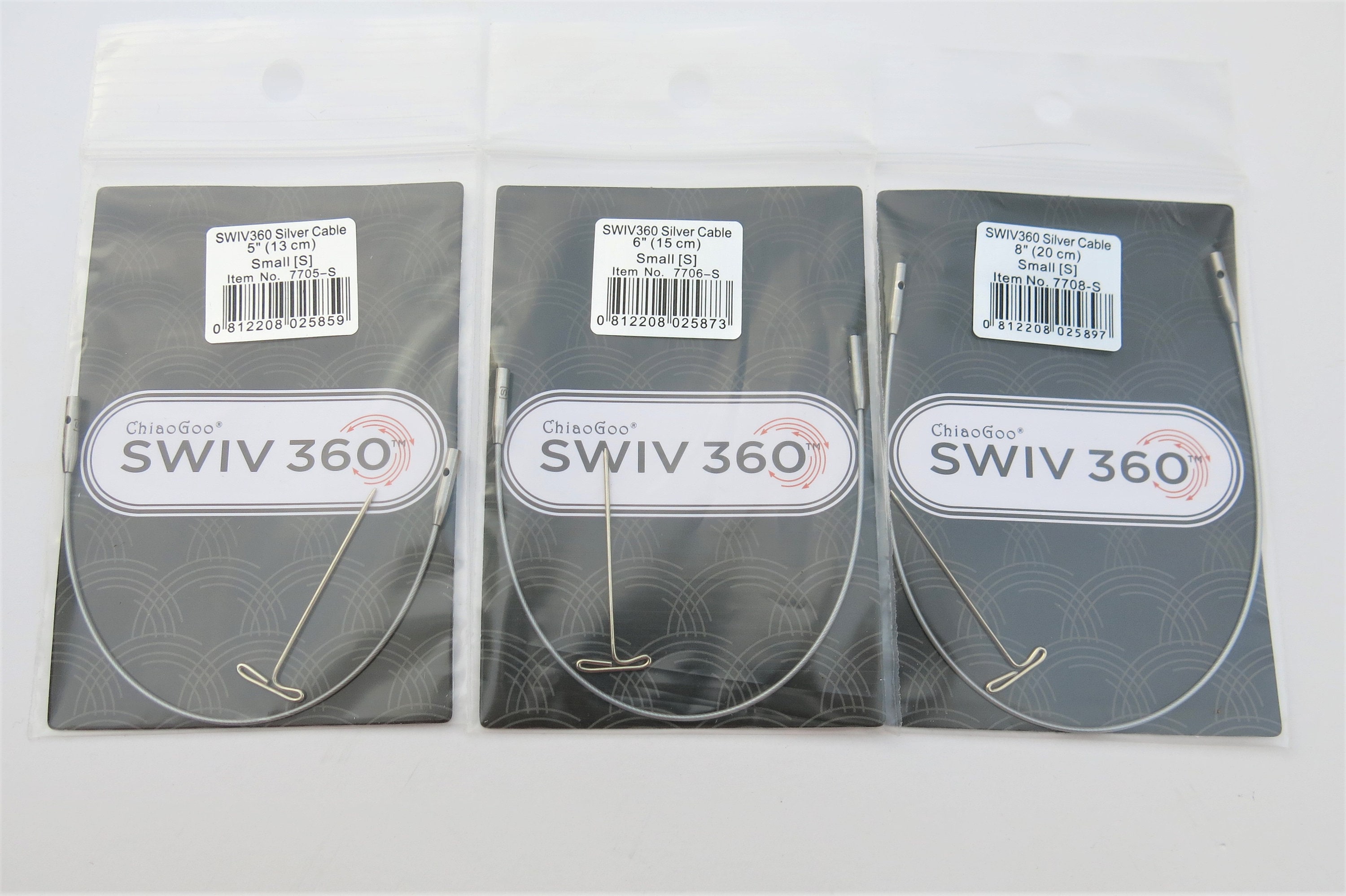 ChiaoGoo SWIV360 Twist Cables, 8-Inch (20cm) Small