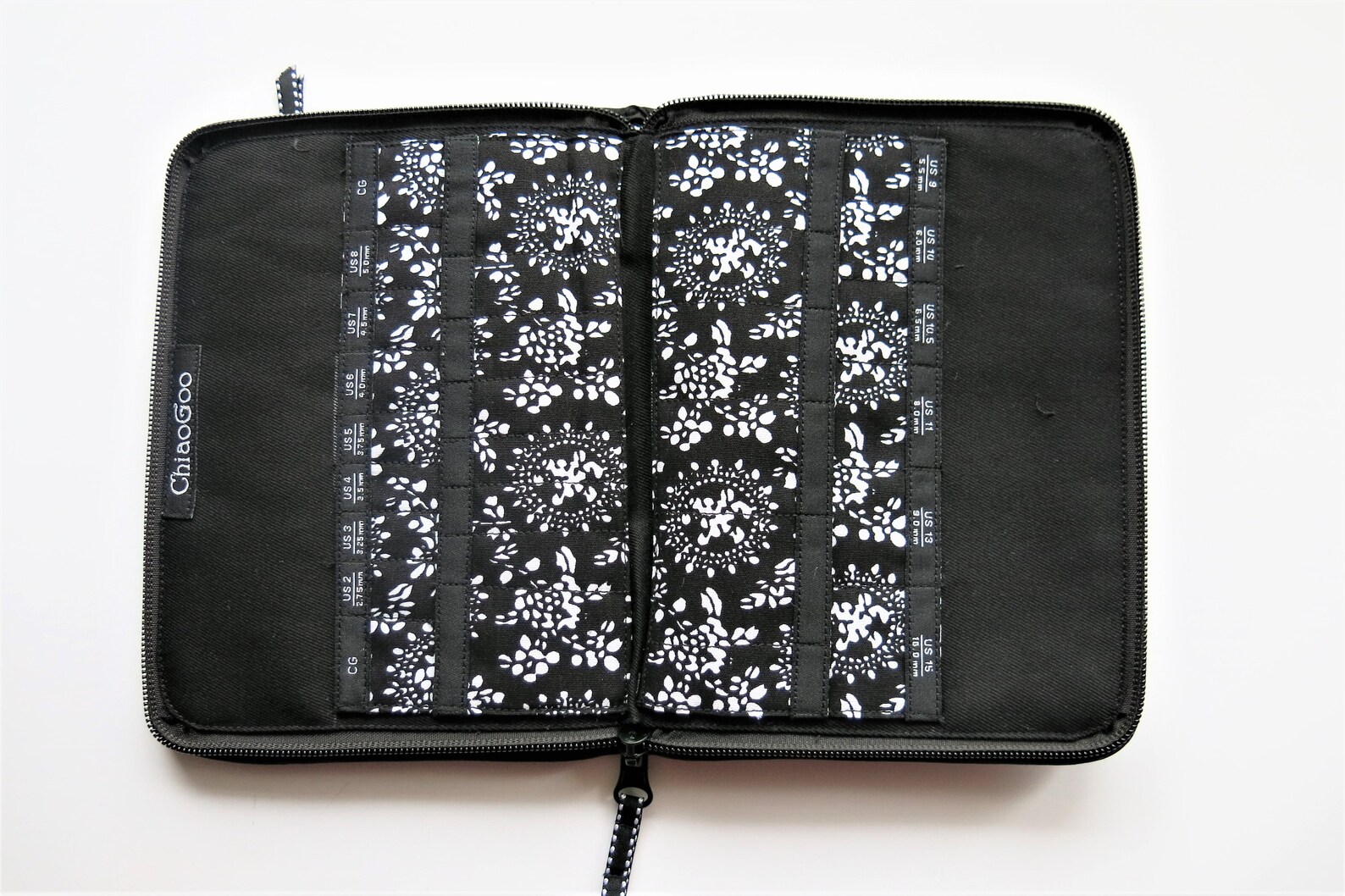 ChiaoGoo Nadelkoffer Für Austauschbare Stricknadeln – 20 X 15 Cm, Baumwolle, Mit Reißverschluss Und Zubehörtasche