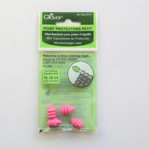 Clover Petit Point protector for needles size US0-US10.5 - Knitting needles point protector needles size 2.0mm to 6.5mm