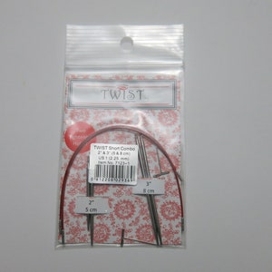 US000 - US3 Chiaogoo Twist SHORTIES Combo Pack- Chiaogoo Shorties Combo Pack knitting needle- Chiaogoo new small shorties combo pack