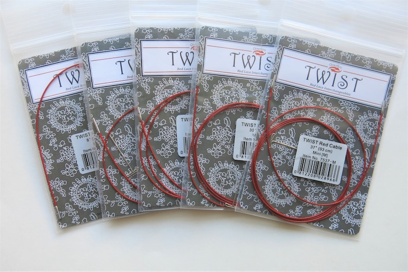 Chiaogoo accessories SET OF 5-MINI Chiaogoo Twist Interchangeable cables Chiaogoo Mini cables Chiaogoo Twist Mini cables bundle