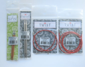 Bundle!Chiaogoo knitting needles US6/4.0mm & US8/5.0mm +14"/30" cables-Chiaogoo Interchangeable knitting needles-Chiaogoo try it bundle