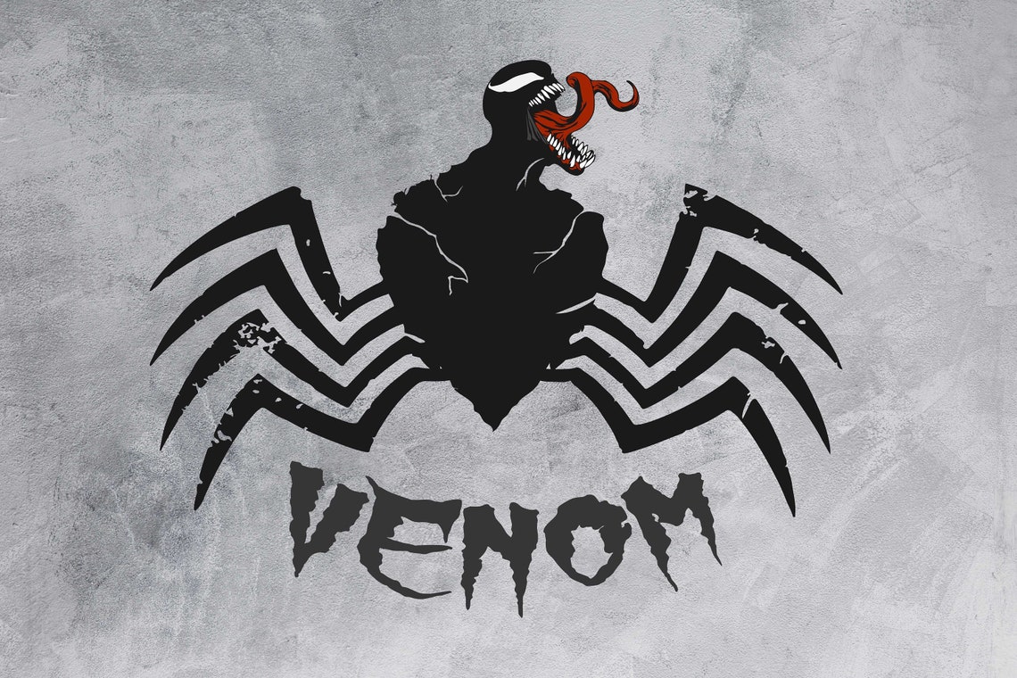 Venom svg superhero svg spiderman clipart spiderman vector | Etsy