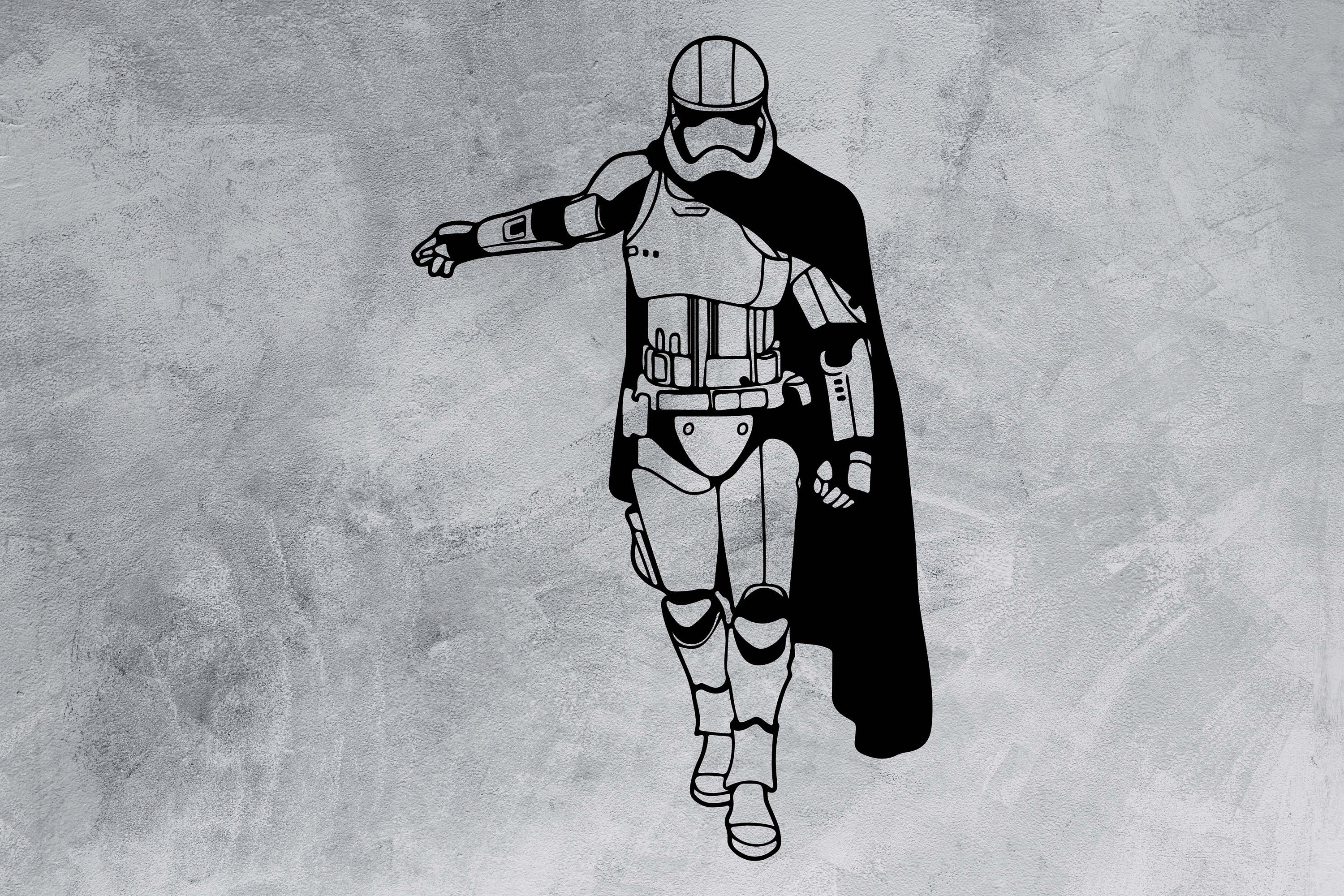 half darth vader half stormtrooper