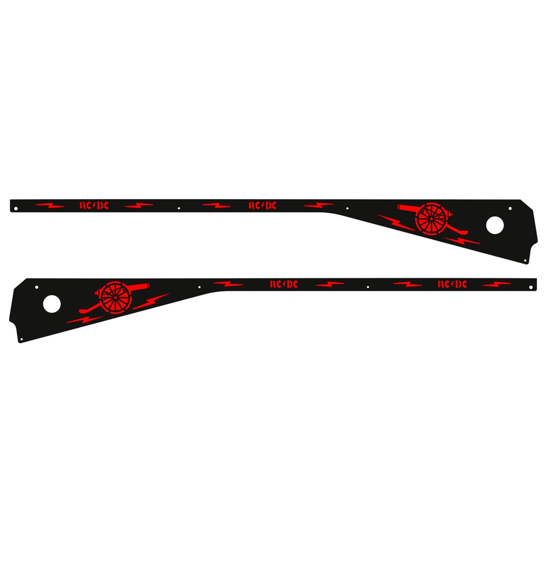 AC/DC Side Rails Armor Mod Stern Pinball Machine 2339 - Etsy